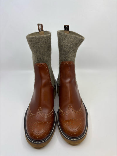 Chloe Size 38.5 Boots (Pre-owned)